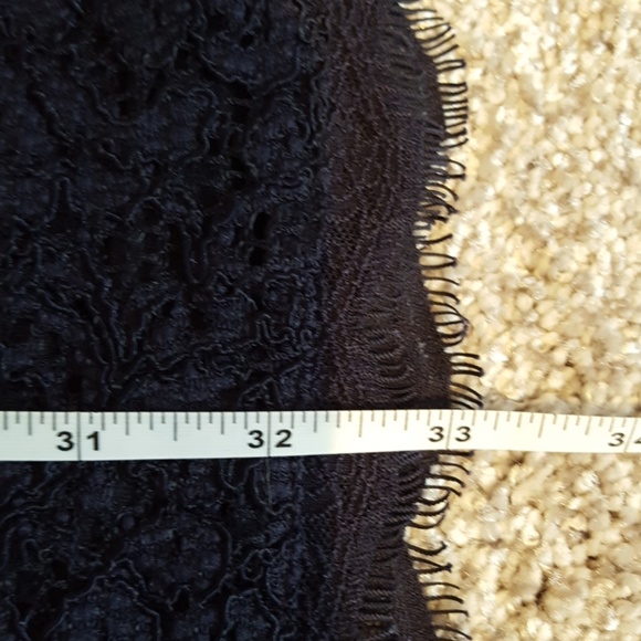 Adrianna Papell Navy Lace Sheath Dress Size 6P - Picture 5 of 7